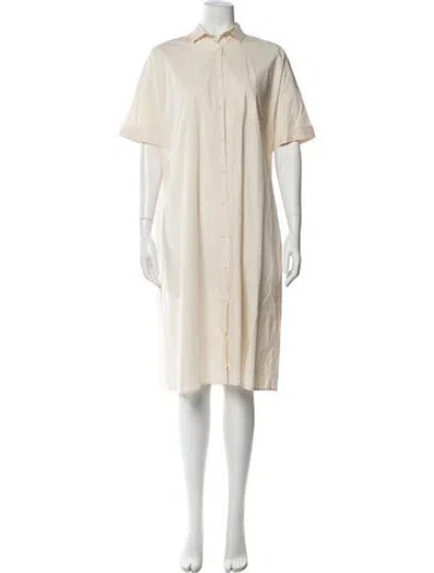 Pre-owned Rochas Midi Length Dress In Neutral