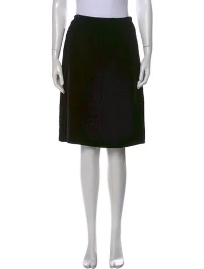 Pre-owned Rochas Midi Length Skirt In Black