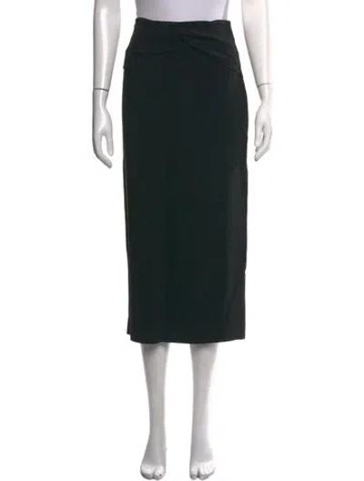 Pre-owned Rochas Midi Length Skirt In Black