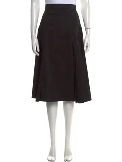 Pre-owned Rochas Midi Length Skirt In Black