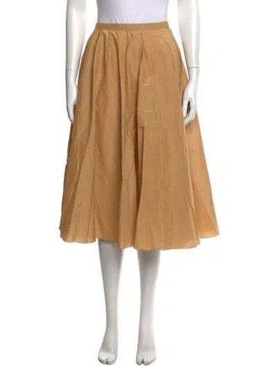 Pre-owned Rochas Midi Length Skirt In Neutrals