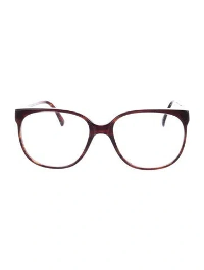 Pre-owned Rochas Oversize Eyeglasses In Brown