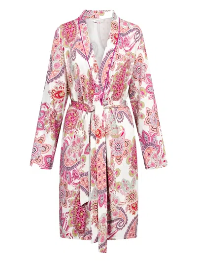 Rochas Paisley Belted Robe In Multi