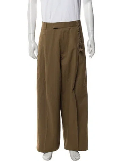 Pre-owned Rochas Pants In Brown