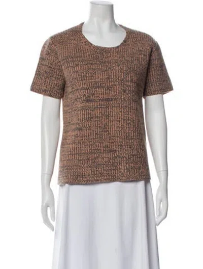 Pre-owned Rochas Patterned Crew Neck T-shirt In Gray