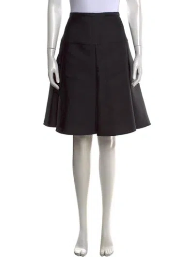 Pre-owned Rochas Pleated Accents Mini Skirt In Black