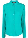 Rochas Long Sleeve Shirt In Grün