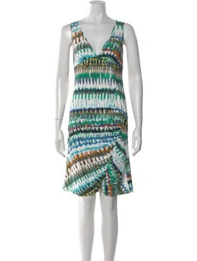 Pre-owned Rochas Printed Knee-length Dress In Multi