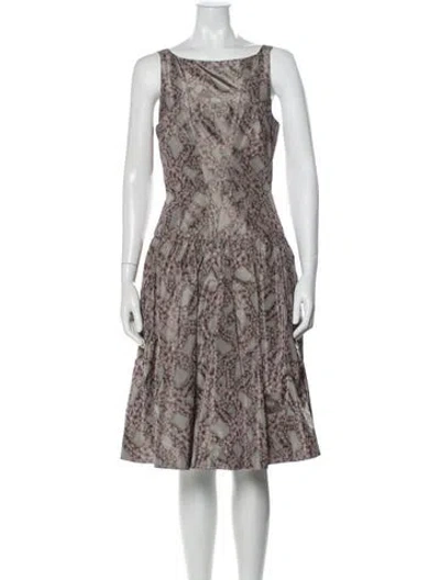 Pre-owned Rochas Printed Knee-length Dress In Multi