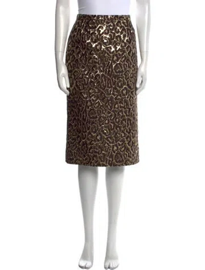 Pre-owned Rochas Printed Knee-length Skirt