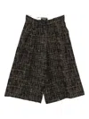 Rochas Sequin-embellished Checked Trousers In Black