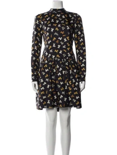 Pre-owned Rochas Silk Knee-length Dress In Gray