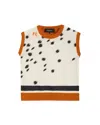 Rochas Sleeveless Sweater Orangeade In White