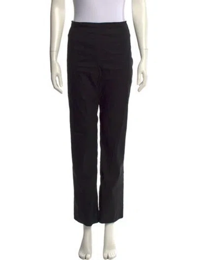 Pre-owned Rochas Straight Leg Pants In Black