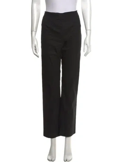 Pre-owned Rochas Straight Leg Pants In Black