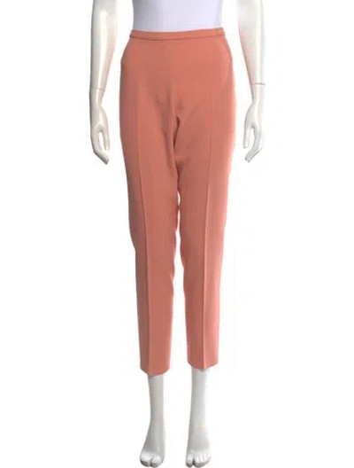 Pre-owned Rochas Straight Leg Pants In Pink
