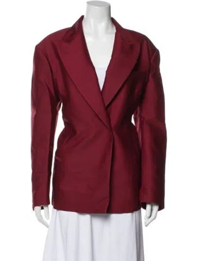 Pre-owned Rochas Virgin Wool Blazer In Red