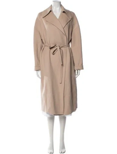 Pre-owned Rochas Virgin Wool Coat In Neutral