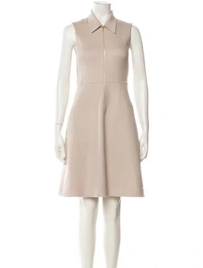 Pre-owned Rochas Virgin Wool Knee-length Dress In Neutral