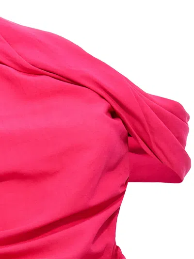 Rochas Viscose Short Women's Dress In Pink
