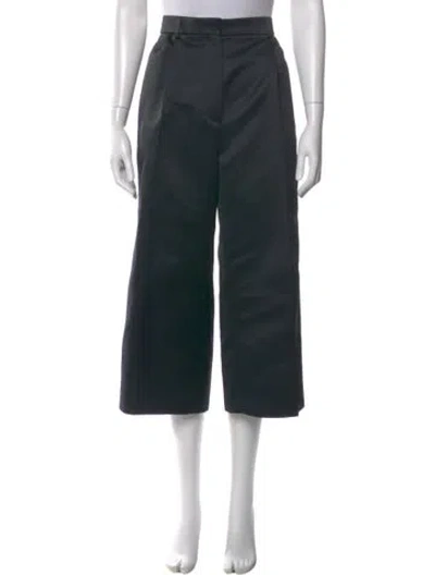 Pre-owned Rochas Wide Leg Pants In Blue