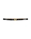 Rochas Woman Belt Black Size 4 Calfskin