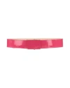 Rochas Woman Belt Fuchsia Size 4 Calfskin In Pink
