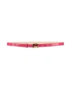 Rochas Woman Belt Fuchsia Size 4 Calfskin In Pink