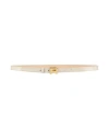 Rochas Woman Belt Ivory Size 4 Calfskin In White