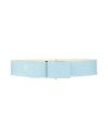 Rochas Woman Belt Sky Blue Size 4 Calfskin
