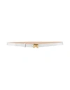 Rochas Woman Belt White Size 4 Calfskin In White
