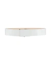 Rochas Woman Belt White Size 4 Calfskin