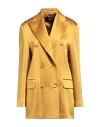 Rochas Woman Blazer Marigold Size 2 Acetate, Rayon In Yellow