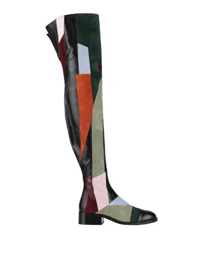Rochas Woman Boot Black Size 8 Leather