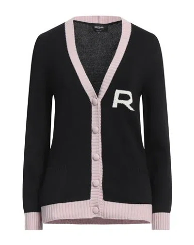 Rochas Woman Cardigan Black Size L Lambswool, Cashmere