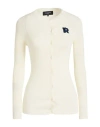 Rochas Woman Cardigan Cream Size L Virgin Wool In White