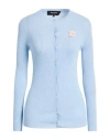 Rochas Woman Cardigan Light Blue Size L Virgin Wool