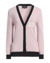 Rochas Woman Cardigan Pastel Pink Size L Lambswool, Cashmere