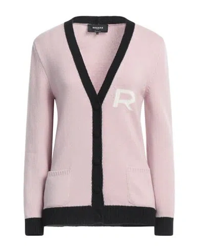 Rochas Woman Cardigan Pastel Pink Size M Lambswool, Cashmere