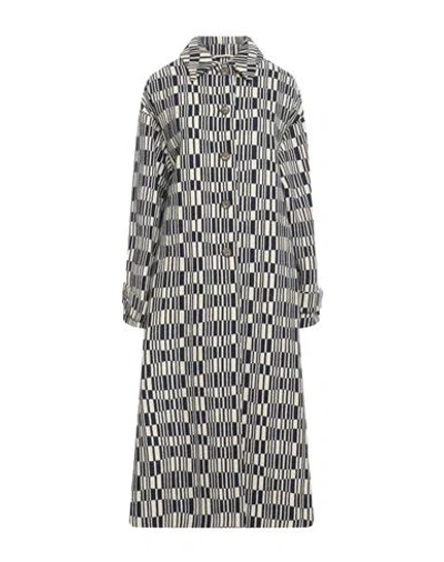 Rochas Woman Coat Midnight Blue Size 4 Virgin Wool