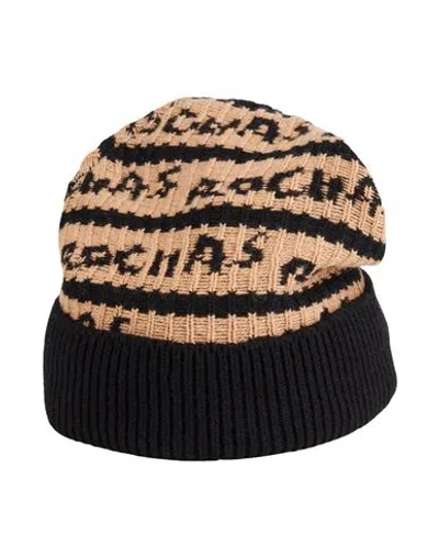 Rochas Woman Hat Light Brown Size Onesize Wool, Cashmere In Multi