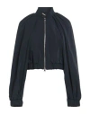 Rochas Woman Jacket Navy Size 4 Polyamide, Cotton, Elastane In Blue