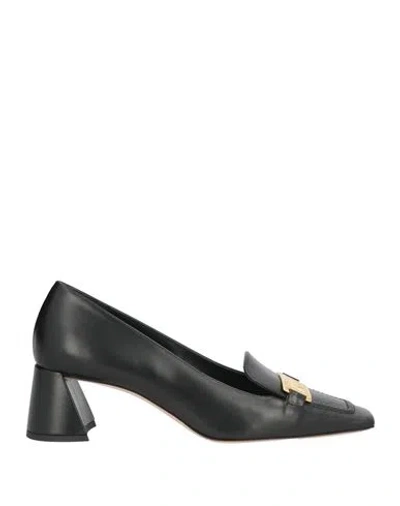 Rochas Woman Loafers Black Size 5 Calfskin