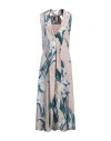 Rochas Woman Maxi Dress Antique Rose Size 8 Silk, Polyamide, Elastane In Pink