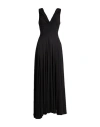 Rochas Woman Maxi Dress Black Size 4 Viscose In Black