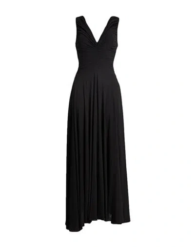 Rochas Woman Maxi Dress Black Size 4 Viscose