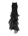 Rochas Woman Midi Dress Black Size 6 Viscose, Polyester In Black