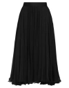 Rochas Woman Midi Skirt Black Size 4 Silk In Black