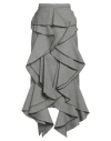 Rochas Woman Midi Skirt Black Size 4 Virgin Wool, Polyester, Elastane In Black