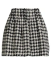 Rochas Woman Mini Skirt Black Size 4 Chlorofiber, Polyester, Wool, Alpaca Wool In Black